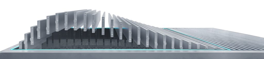 Doorsnede van de BYD Blade batterij