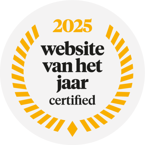 Website van het jaar 2025 certificaat